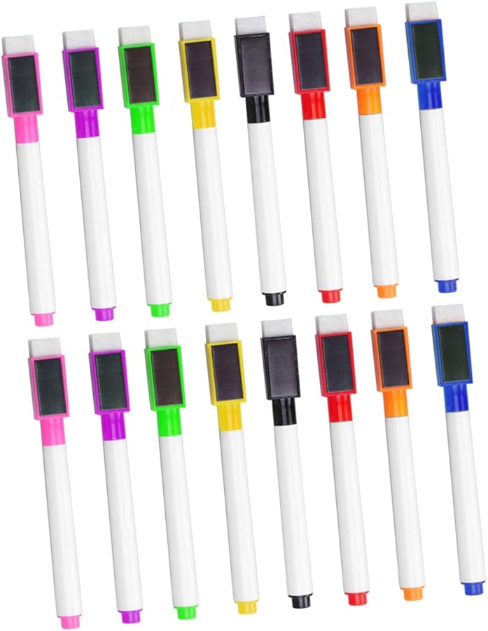 Angoily 40 Pack Low Odor Dry Erase Markers with Eraser Magnetic Whiteboard Pens for Classroom Office Home - Image 1